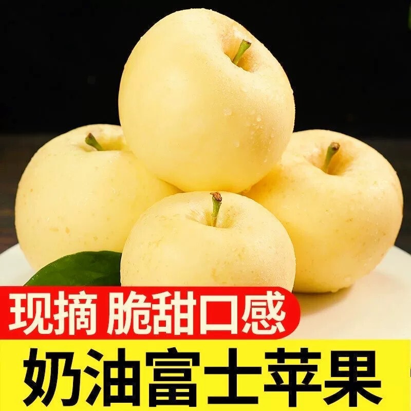 Golden Cream Fuji Venus Apple 2.5kg Whole Box Authentic Fresh Fruit Delivery 3 Huang Yuan Shuai Shandong Apple