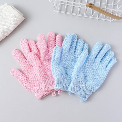 Wholesale scrub mud rub, back rub, bathing and bathing gloves, friendly deep cleaning, durable exfoliating five-finger bath towel