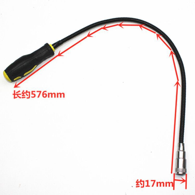 Varilla de hierro fuerte de la succión que dobla con la barra de extensión telescópica ligera herramienta de la succión del imán del dispositivo de la recogida del metal del coche