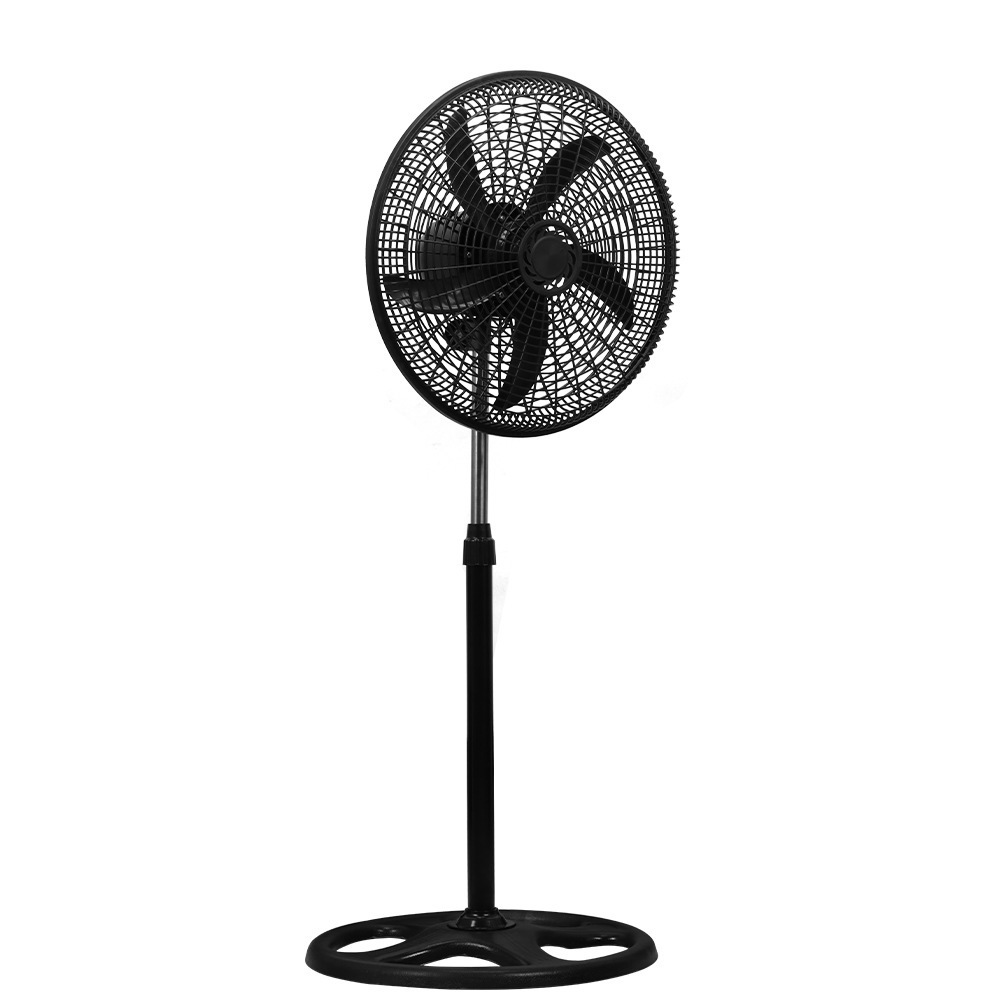 Fabricantes al por mayor 18 pulgadas ventilador de suelo de gran viento cubierta de malla de plástico negro gran ventilador de energía eólica África América del Sur comercio exterior