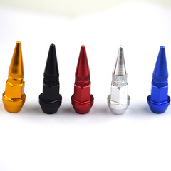 45mm car tire pointed valve cap car accessories bullet valve core tire valve cap