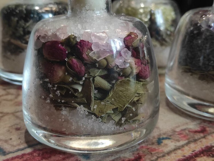 Wicca 魔法小巫瓶草药玻璃瓶子 水晶许愿瓶 四种能量摆件 仪式工具 图 3