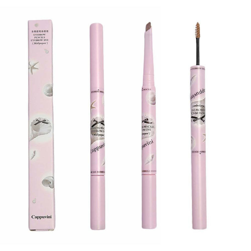 CAPPUVINI multiuso ceja pincel tinta ceja dos cabezas 2 en uno maquillaje natural ceja pincel gripe maquillaje transfronterizo image 6