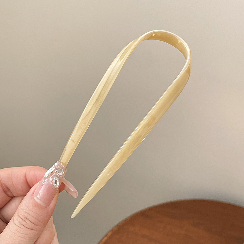 Cuatro dientes enchufe de cabello para mujer 2025 nuevo tipo de cabeza de bola fijación en forma de U enchufe de cabello de alta calidad enchufe de cabello