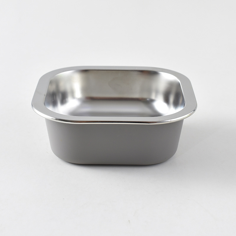 Pet Bowl tazón de comida para perros antidetonantes tazón para perros pequeño tazón de arroz para perros de acero inoxidable tazón para perros suministros para mascotas en stock al por mayor