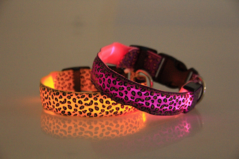 豹纹LED发光狗项圈 挺好品牌 (29)