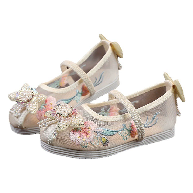 Hanfu вышитая обувь для девочек старая пекинская обувь из ткани
