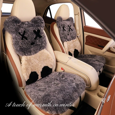 Wool pad, violent bear cartoon unisex cute