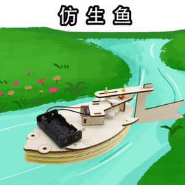 仿生鱼3号 diy小制作学生手工科学实验水下推进实验玩教具材料包
