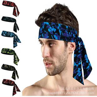 Sweat Absorbing Headband Men's and Women's Hair Belt Tape Protector Moorhood Antisweat Guide Sweat Belt Fitness Running Yoga Sports Riding Basketball