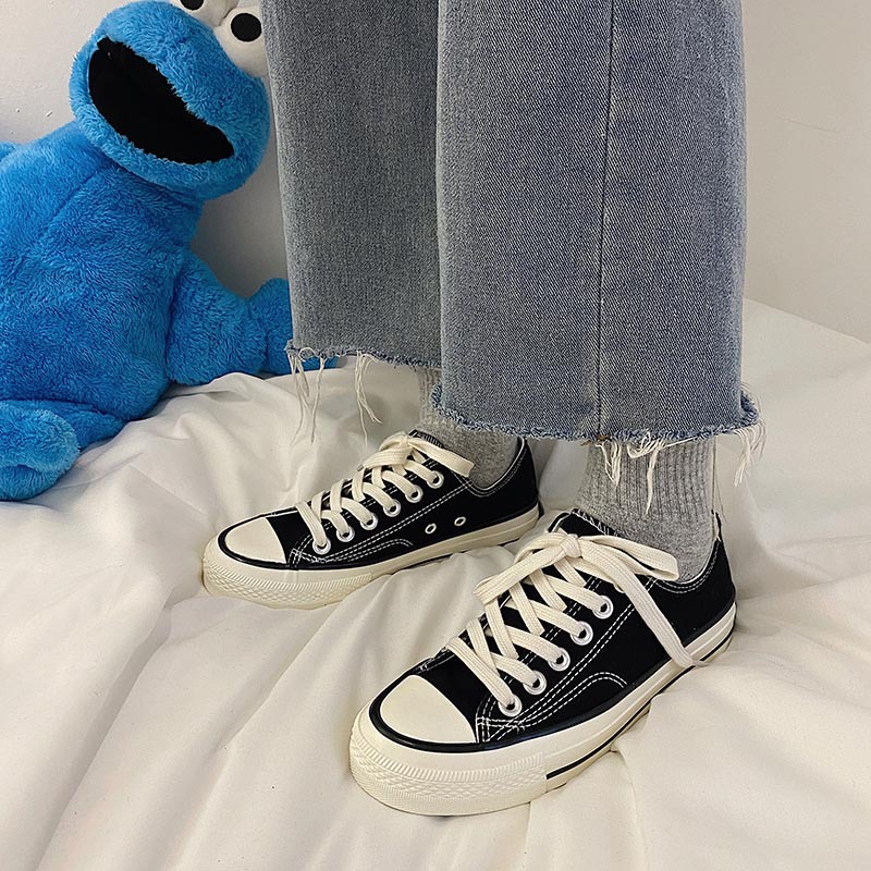 2024 canvas women's spring new low top student white board 1970s versatile casual shoes trend_voghion.com