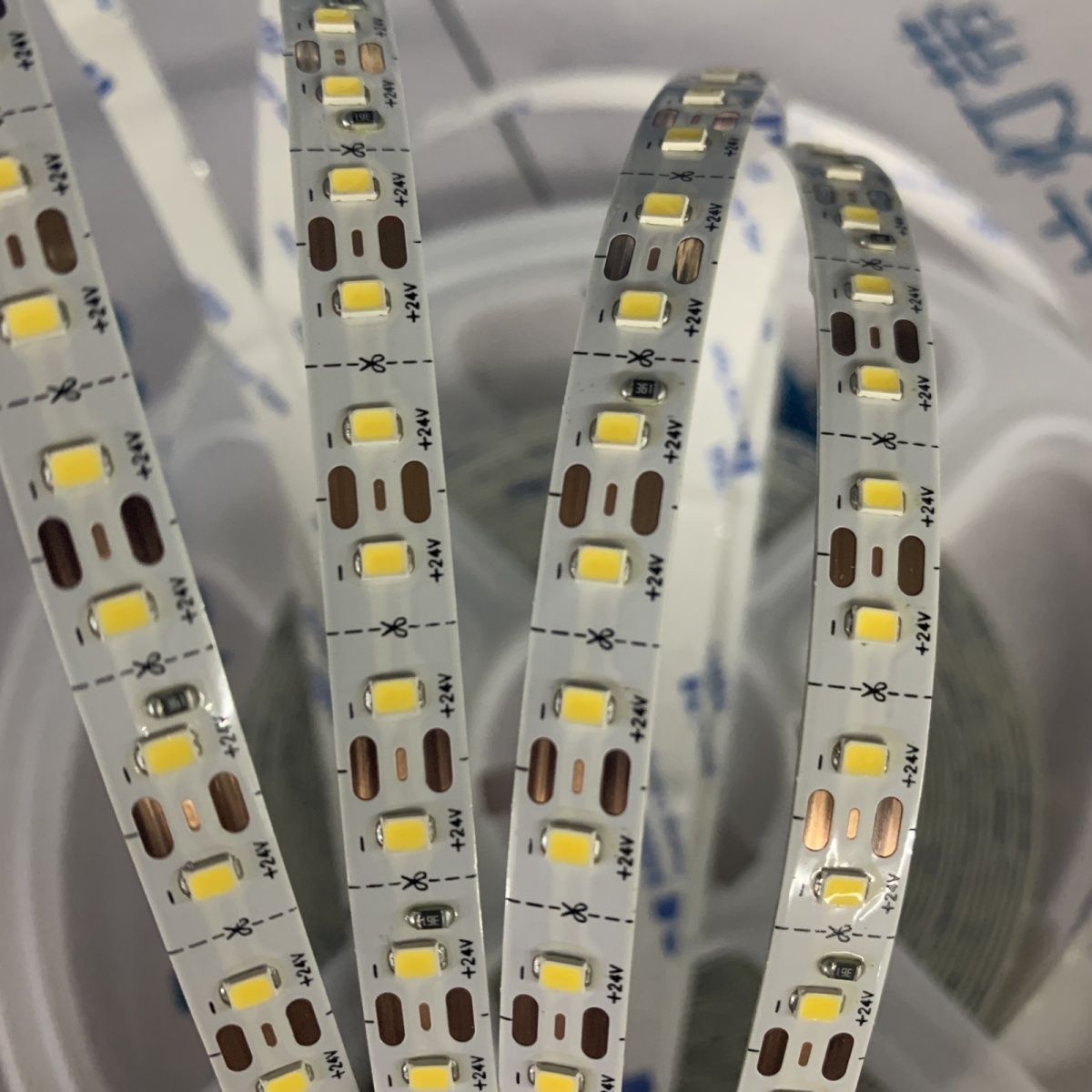 24V Low Voltage LED Strip Light One Light One Cut 120 Lights Self-Adhesive Wardrobe Cabinet Dedicated Linear Light Bar Whole House Decorative Lighting