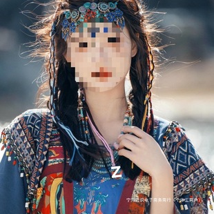 Синьцзянский костюм с кисточкой, национальная ханьская одежда, фотографии, серьги, реквизиты, аксессуары для волос, ветер, тибетский головной убор, набор Ян Цзю