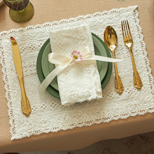 PK0K欧式棉麻餐巾餐垫法式小桌布田园风西餐布垫烘焙美食拍摄餐巾