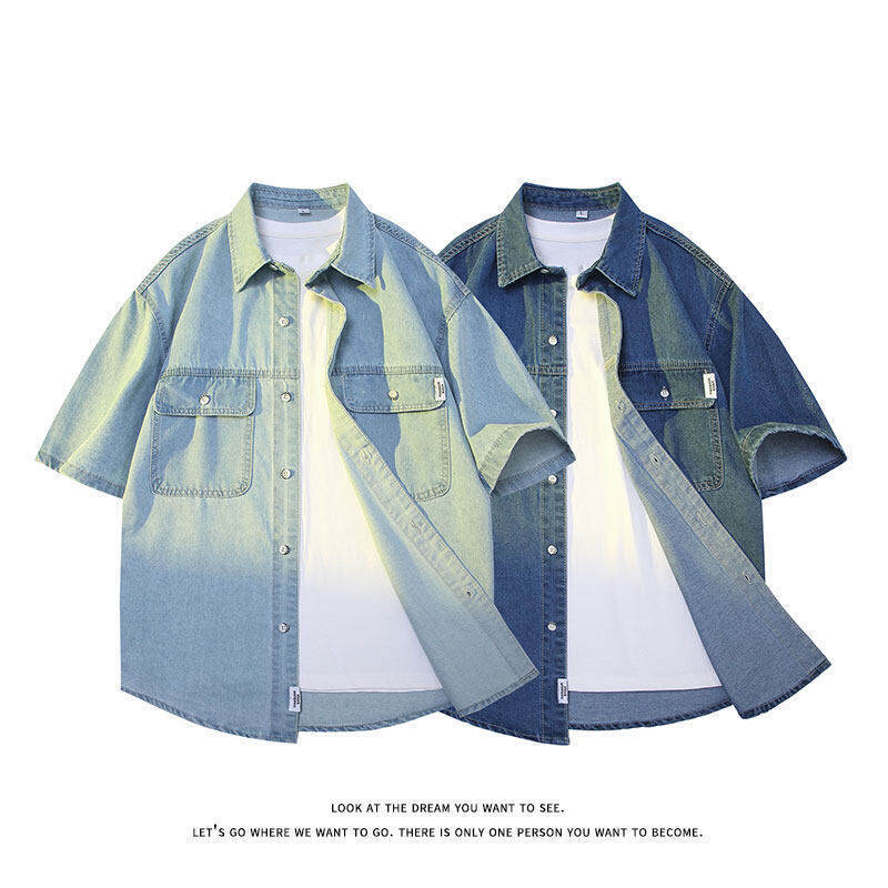 Japanese retro small design trend shirt