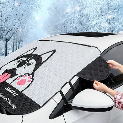 Car Snow Cover, Sunshade, Winter Window Shield, Frost and Freeze Protection Cover, Front Windshield Cover, Snow Protection Cloth