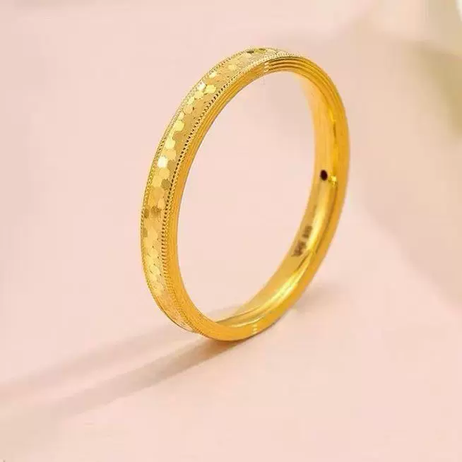 水贝黄金水贝批发足金999黄金蜂巢戒指情人节生日礼物送女友老婆