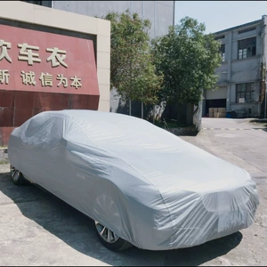 Car Cover Peva Single-Layer Car Cover, Car Sunshade, Rainproof and Sunproof, Universal Type, Can Be Printed with Logo, Car Cover