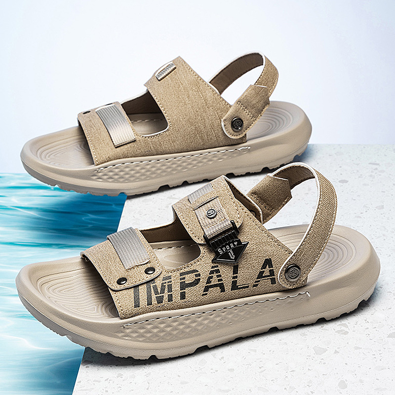 Zapatillas de hombre de verano nuevo antideslizante anti-desgaste de ropa exterior suave marca de moda deportiva casual sandalias de tamaño grande para hombres 46