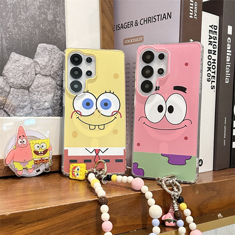 Spongebob Squarepants Patrick Star Suitable for Samsung S26Ultra Phone Case Galaxy S25 Magnetic Stand S26/24 Spongebob Squarepants Patrick Star Suitable for Samsung S26Ultra Phone Case Galaxy S25 Magnetic Stand S26/24