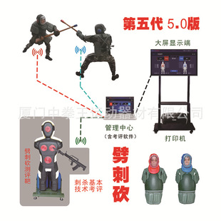 The Fifth Generation Thorn Killing Confrontation Training Assessment System Thorn Killing Basic Technology Practical Real Knife Splitting Assessment 1+1