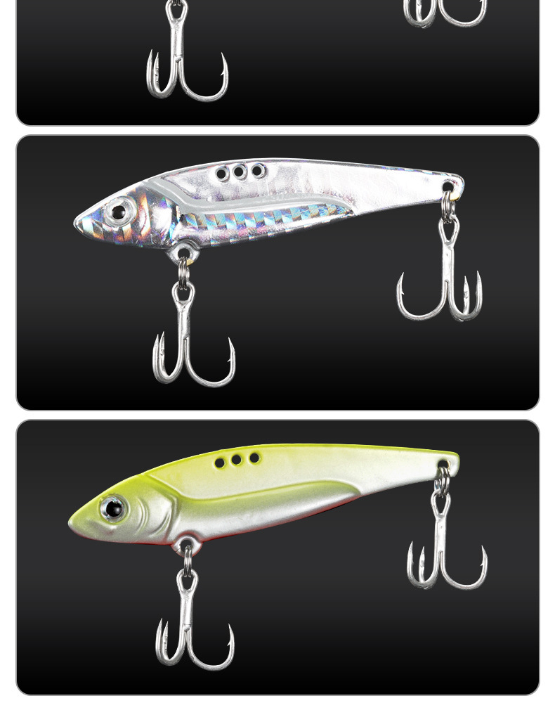 Metal Blade baits Deep Diving VIB Baits Fresh Water Bass Swimbait Tackle Gear