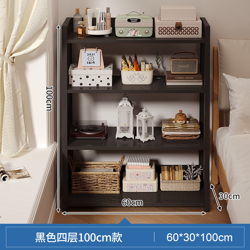 Estante junto a la cama, armario de almacenamiento junto a la cama, armario de almacenamiento, estantería de piso a techo, dormitorio doméstico, estante de exhibición de estantería multicapa