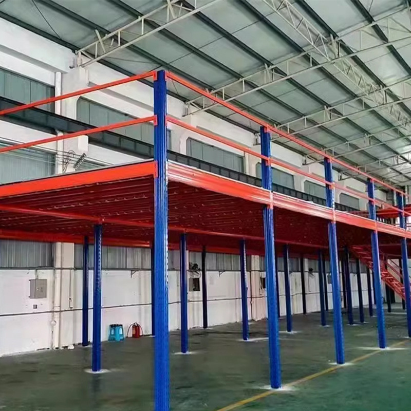 ロフトプラットフォーム棚鋼構造構築取り外し可能な2階建てオフィス倉庫倉庫ヘビーデューティロフト棚|undefined