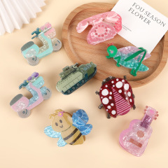 国境を越えたドーパミンのヘアピンのキャラクターのアクリルのヘアピンの個性の潮流の後頭部のヘアピンの現物の卸売り