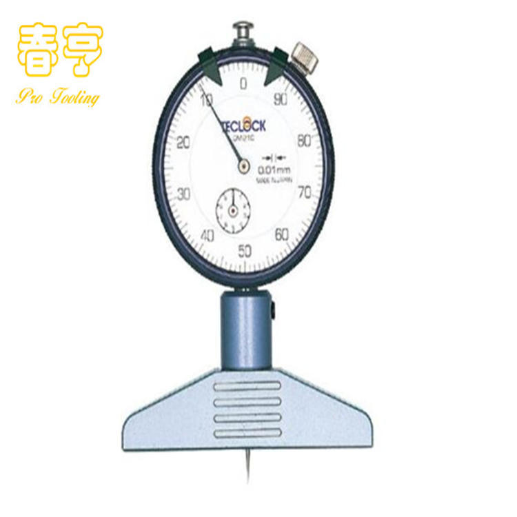TECLOCK指针式厚度计DM-210针盘式深度表/高精度量表/现货供应