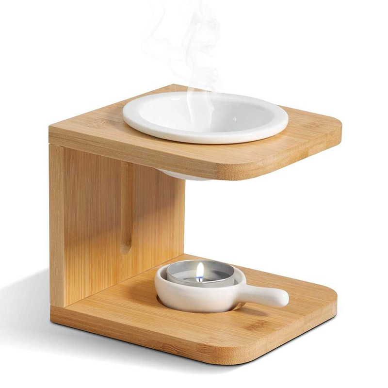 Bambú aromaterapia aceite esencial base dormitorio oficina ocio relajante incienso madera de bambú difusor decoración escritorio