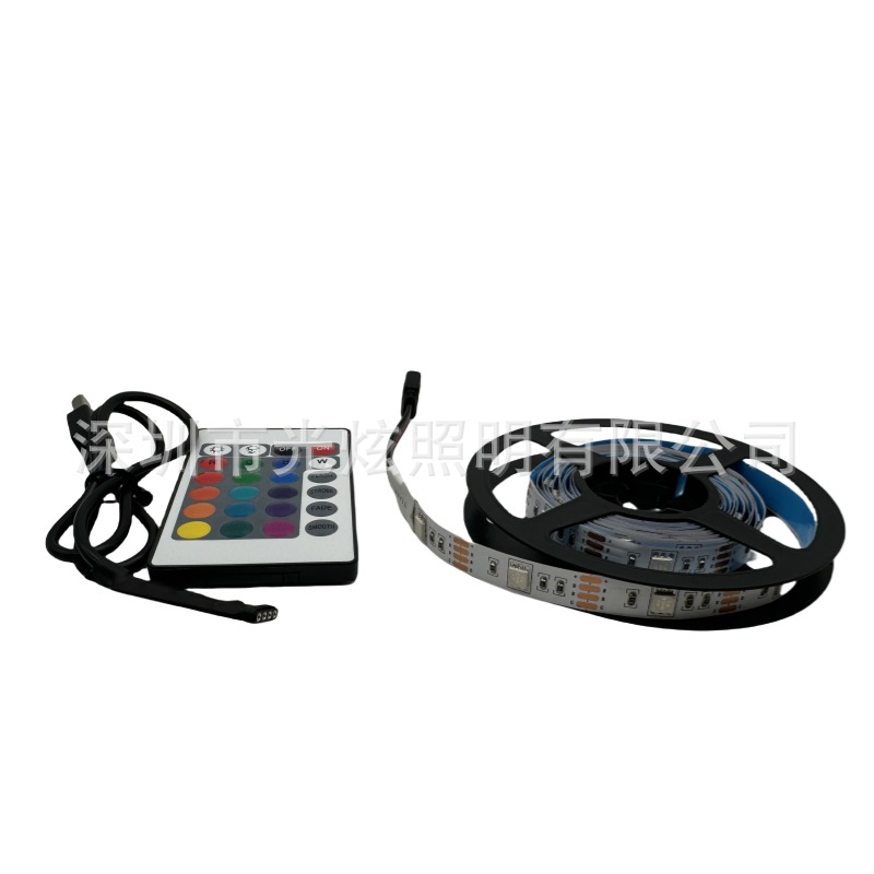 (2개) 플러그 세트 5VRGB 분위기 전자 스포츠 시트 디스플레이 자체 접착 LED 유연한 라이트 바 도매 USB 조명