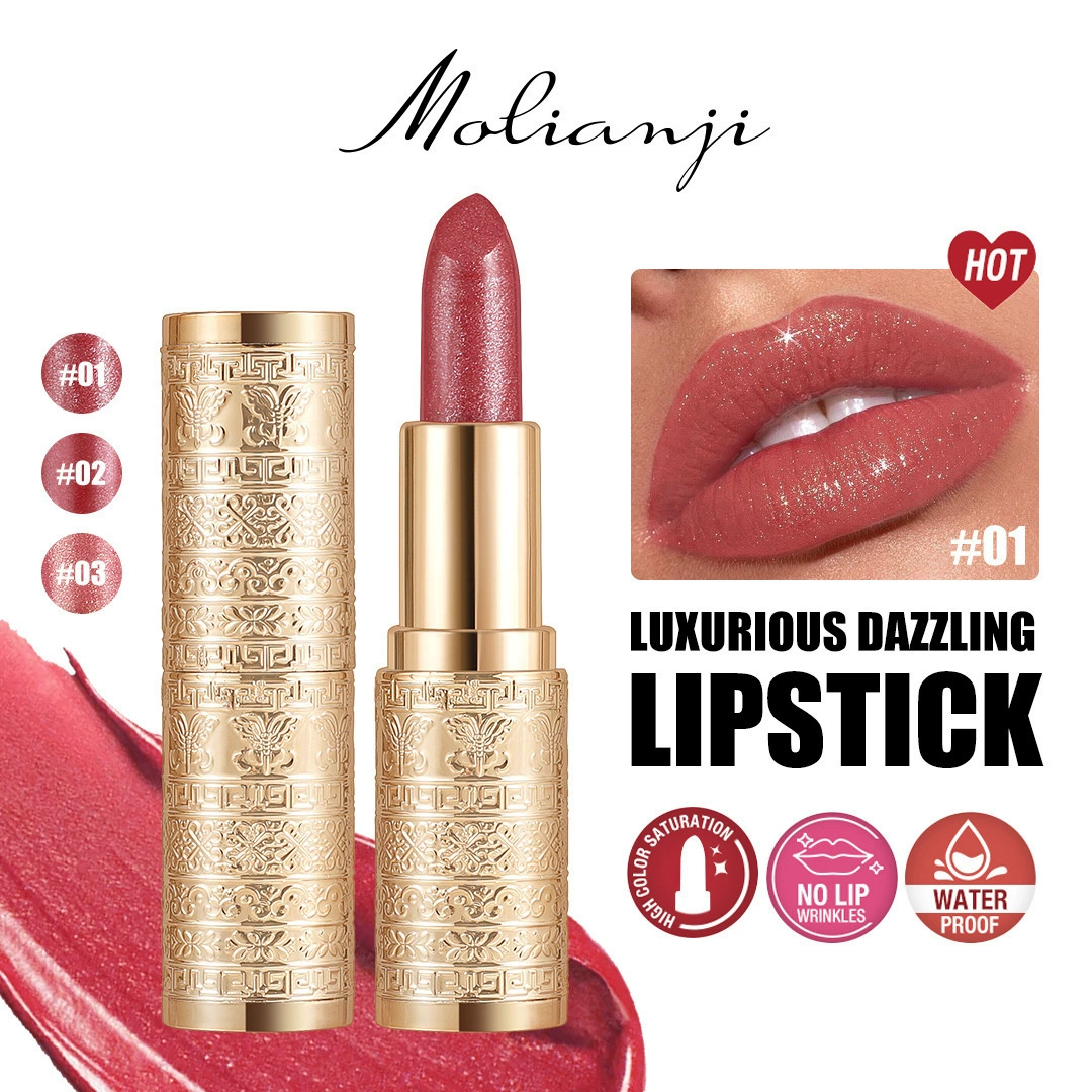 (Cross-border trading), makeup primer, nail sequins, waterproof small handheld matte lipstick, European style, long-term effect