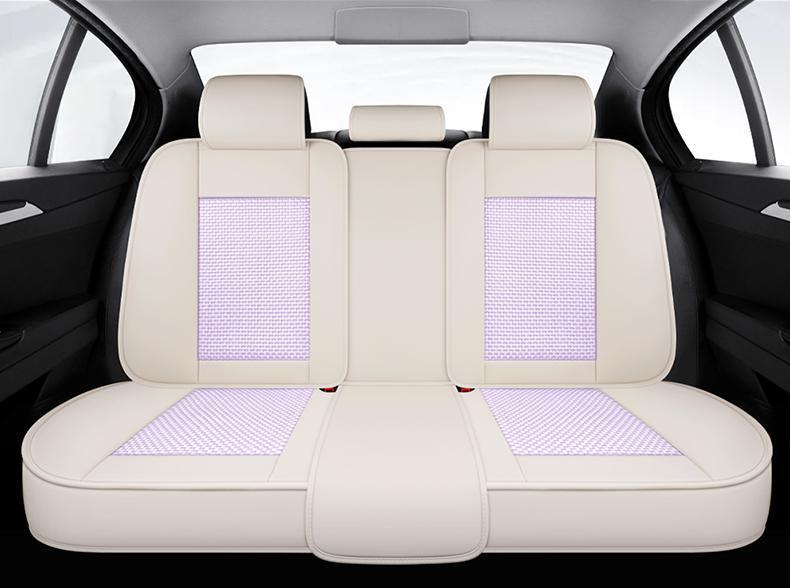 New car seat cover four seasons universal cushion summer ice silk breathable car seat cover net red full surround cushion