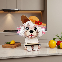 创意木质摆件动物造型眼镜收纳架办公室桌面木制工艺品眼镜展示架