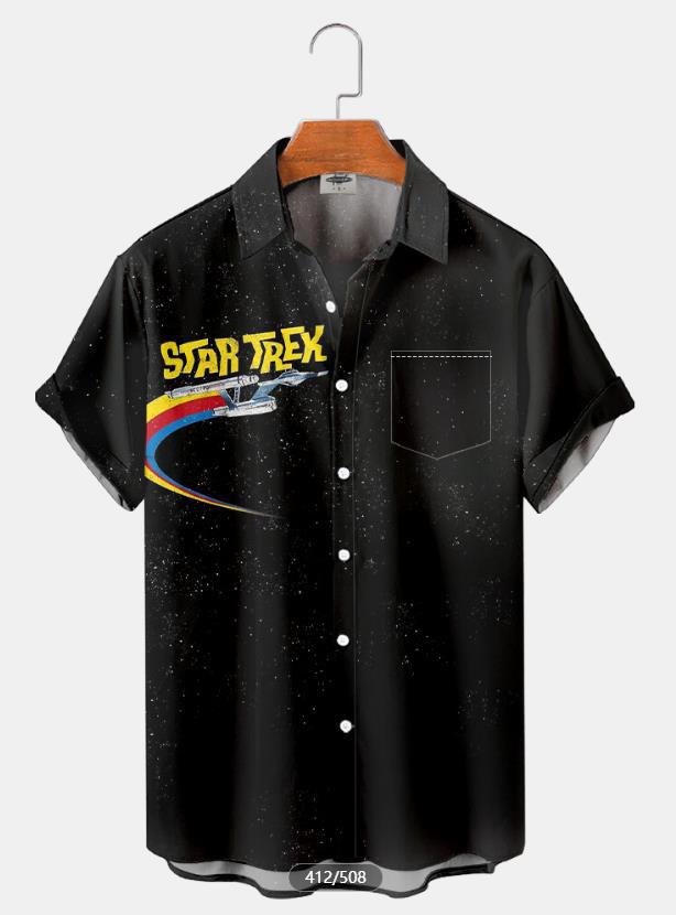 2023 nueva camisa 3D de talla grande para hombres transfronterizos serie caliente camisa hawaiana impresa digital 3D fuente