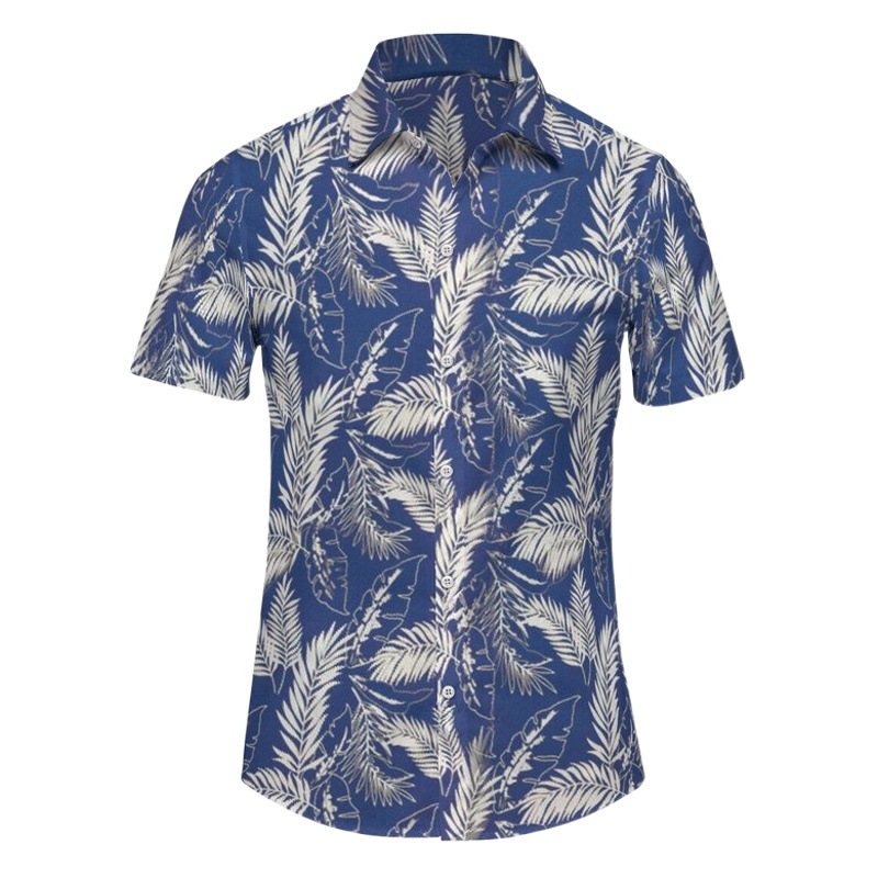 El verano Hawaiano de los hombres fronterizos del Amazonas imprimió la Fábrica de la fuente de la camisa de manga corta DINGZHI