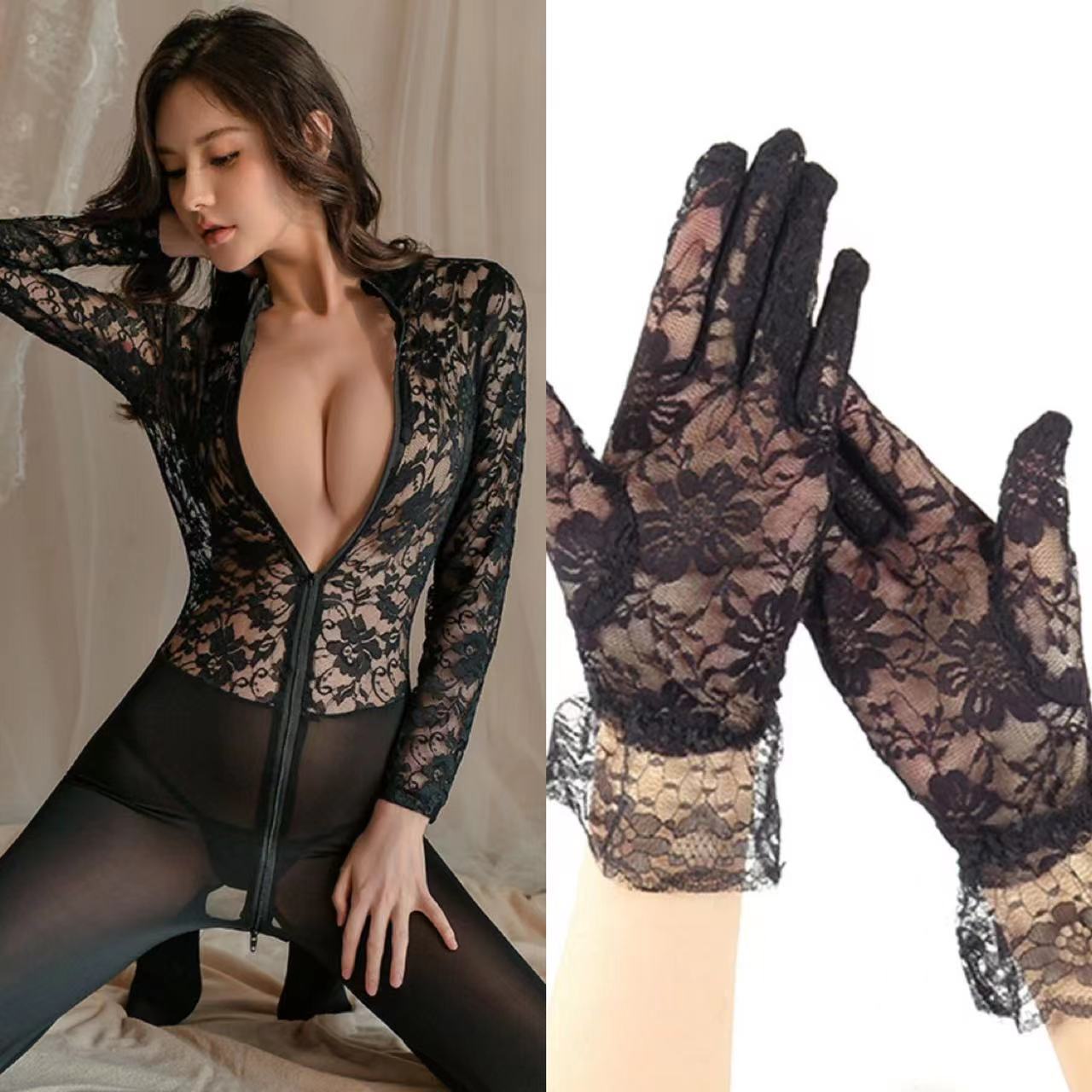 블랙 점프 수트 + 046 블랙 소매