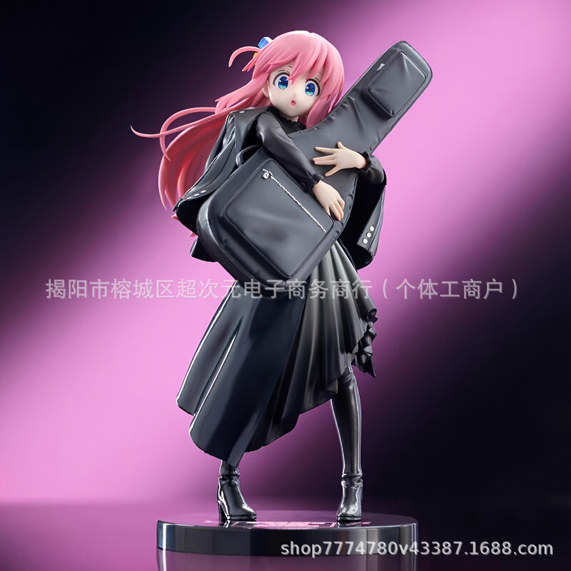 跨境新品 孤独摇滚吉他 站姿手办 二次元美少女动漫潮玩模型摆件|undefined