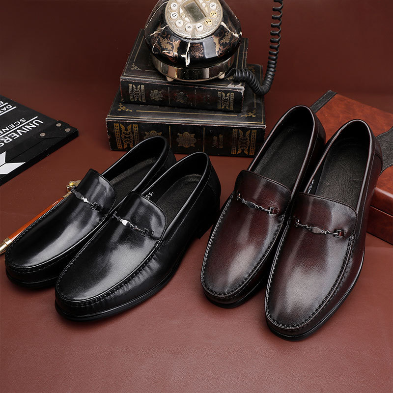 Nei Loafers Casual Business Set Féiss Formal Hären Liederschong Britesch Low-Top Moud Slip-on Lieder Härenschong_voghion.com