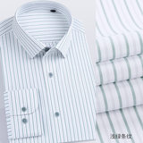 Sọc xanh nhạt - Dài tay - Cổ vuông 205