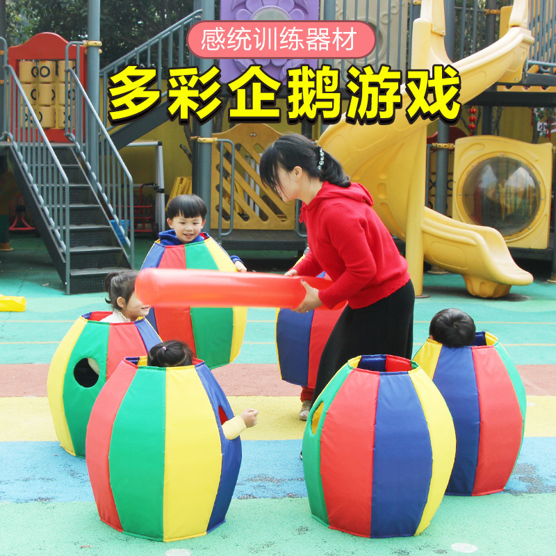 Colorful Penguin Kindergarten Children's Sensory Integration Training Equipment, Outdoor Sports Meet Toys, Fun Activities, and Game Props