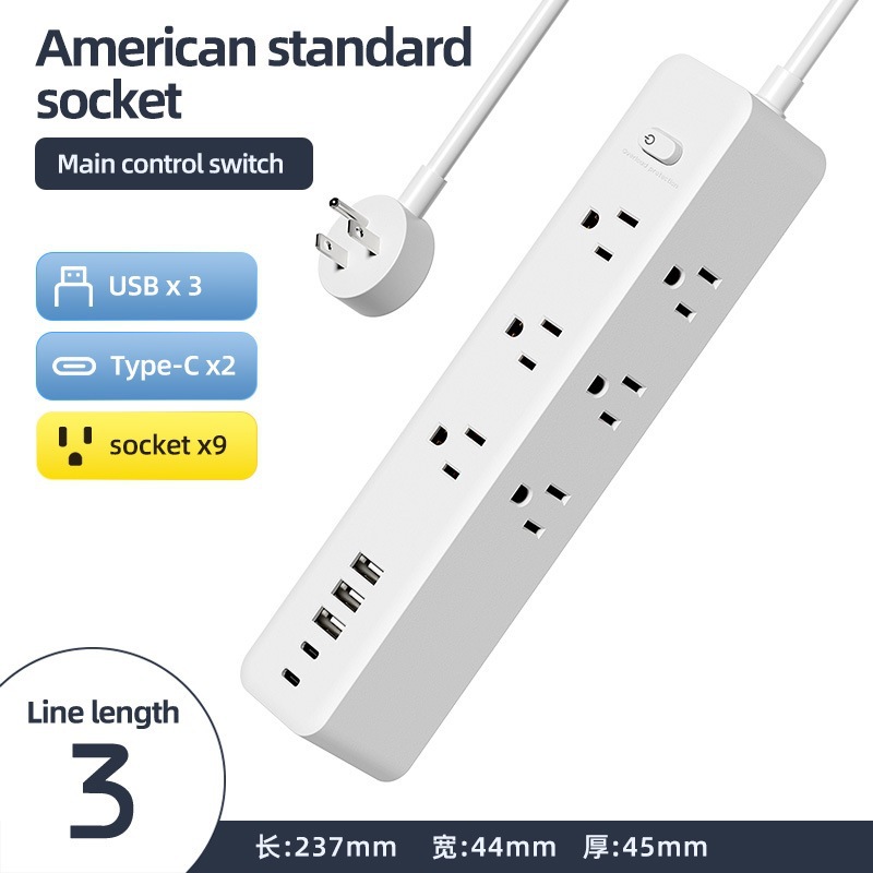 Amazon nuevo estándar usb poroso PD placa de conexión de carga rápida con doble lado de la toma de corriente de conexión de extensión