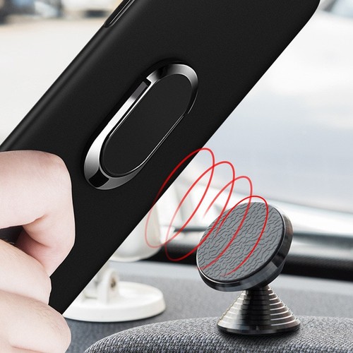 Mobile Phone Ring Holder Metal Magnetic Car Mobile Phone Holder Adhesive 360 ​​Rotating Semi-Oval Ring Buckle Wholesale