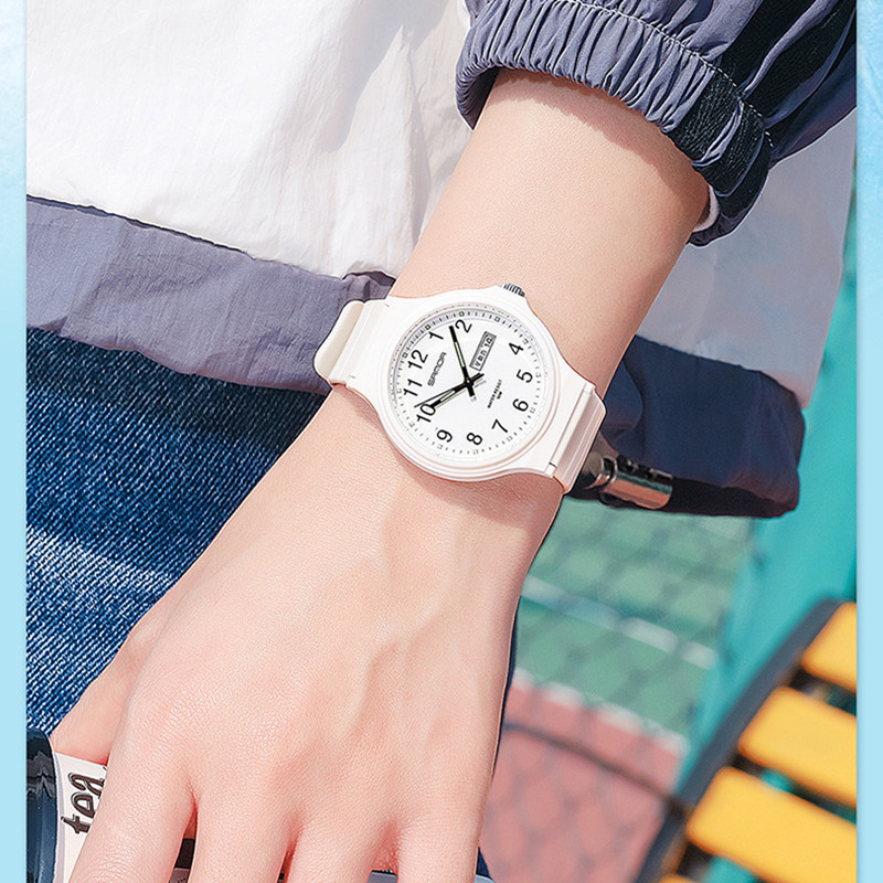 Sanda nuevo 6060 doble Calendario Electrónico reloj de cuarzo al aire libre impermeable ocio creativo hombre y mujer estudiante reloj al por mayor