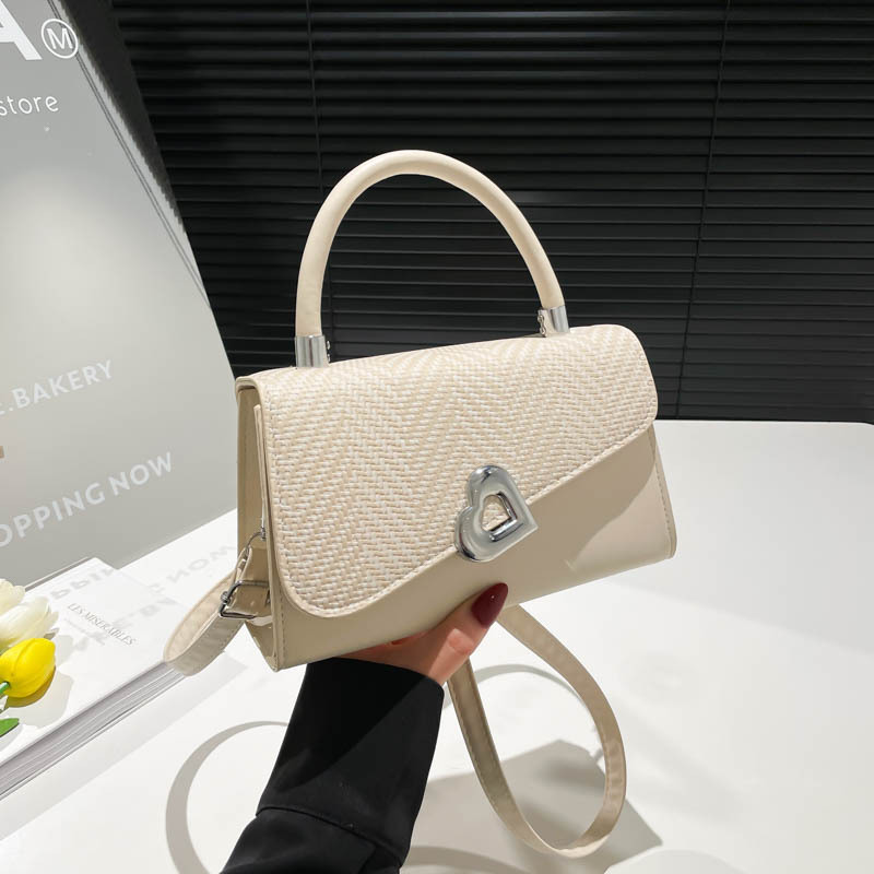 Nuevo bolso de hombro de estilo europeo y americano 2025 costura verano de gran capacidad mensajero portátil para mujer bolso cuadrado pequeño para mujer