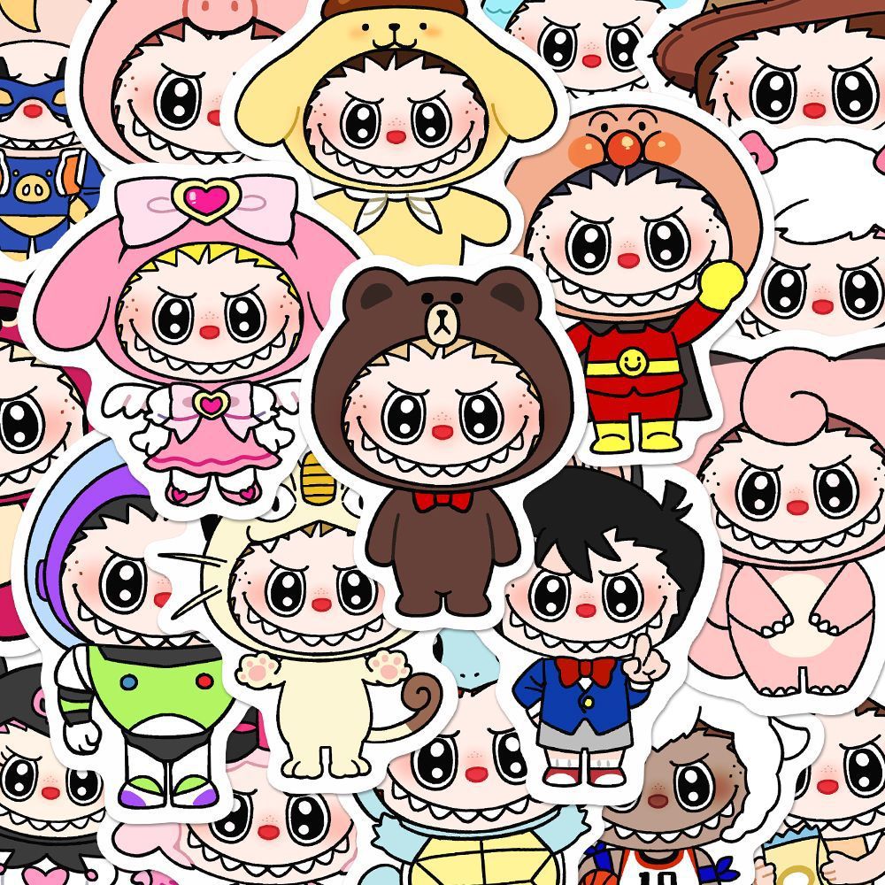 50개 오리지널 라부부 스티커 B형