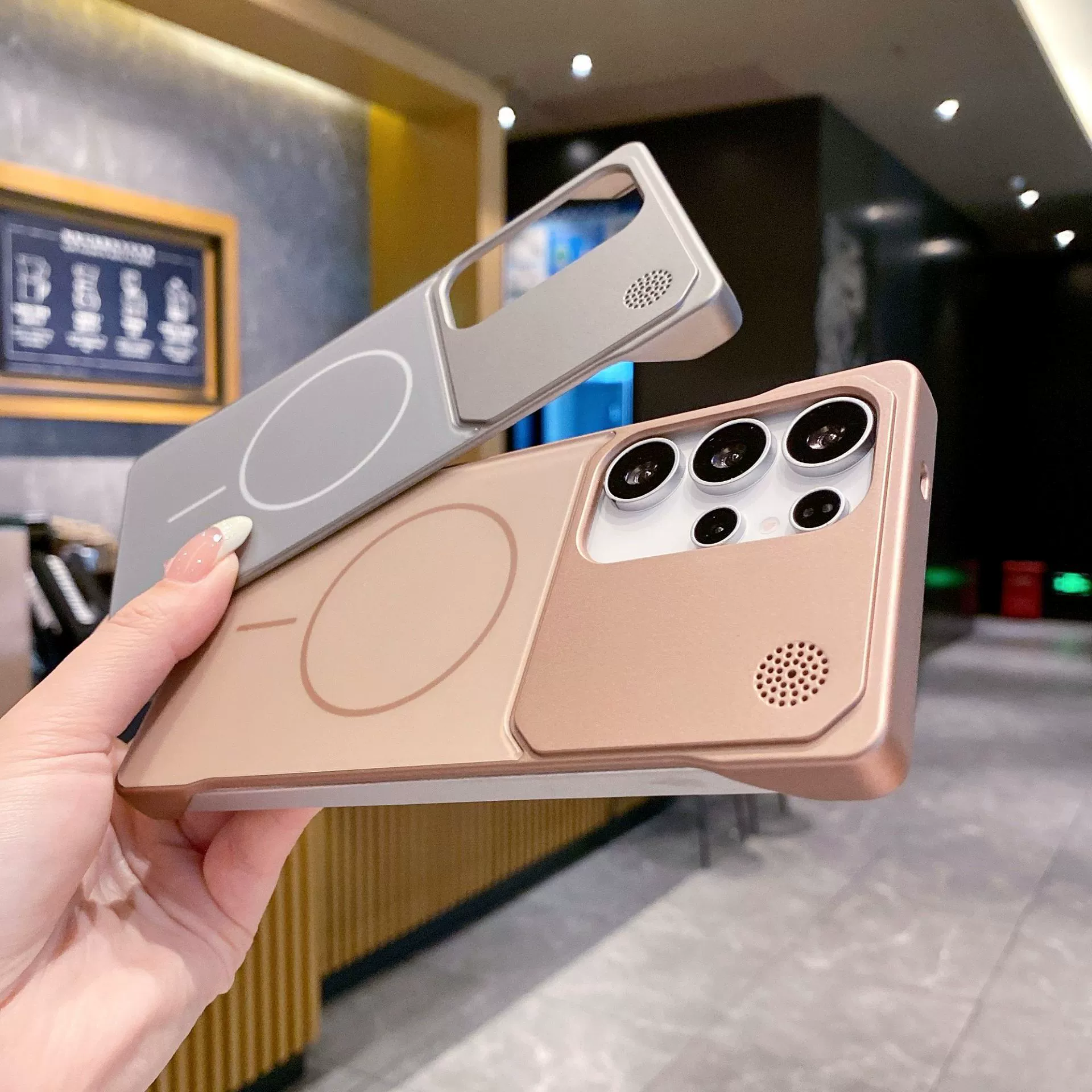 Подходит для Galaxy S25 Ultra, ультратонкий круглый магнитный чехол с матовым AG покрытием без рамки, ароматерапия, Samsung S24 Ultra