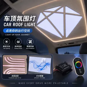 Business vehicle roof interior decorative light, car cabin reading light, ambient light, remote control roof light, manufacturer wholesale