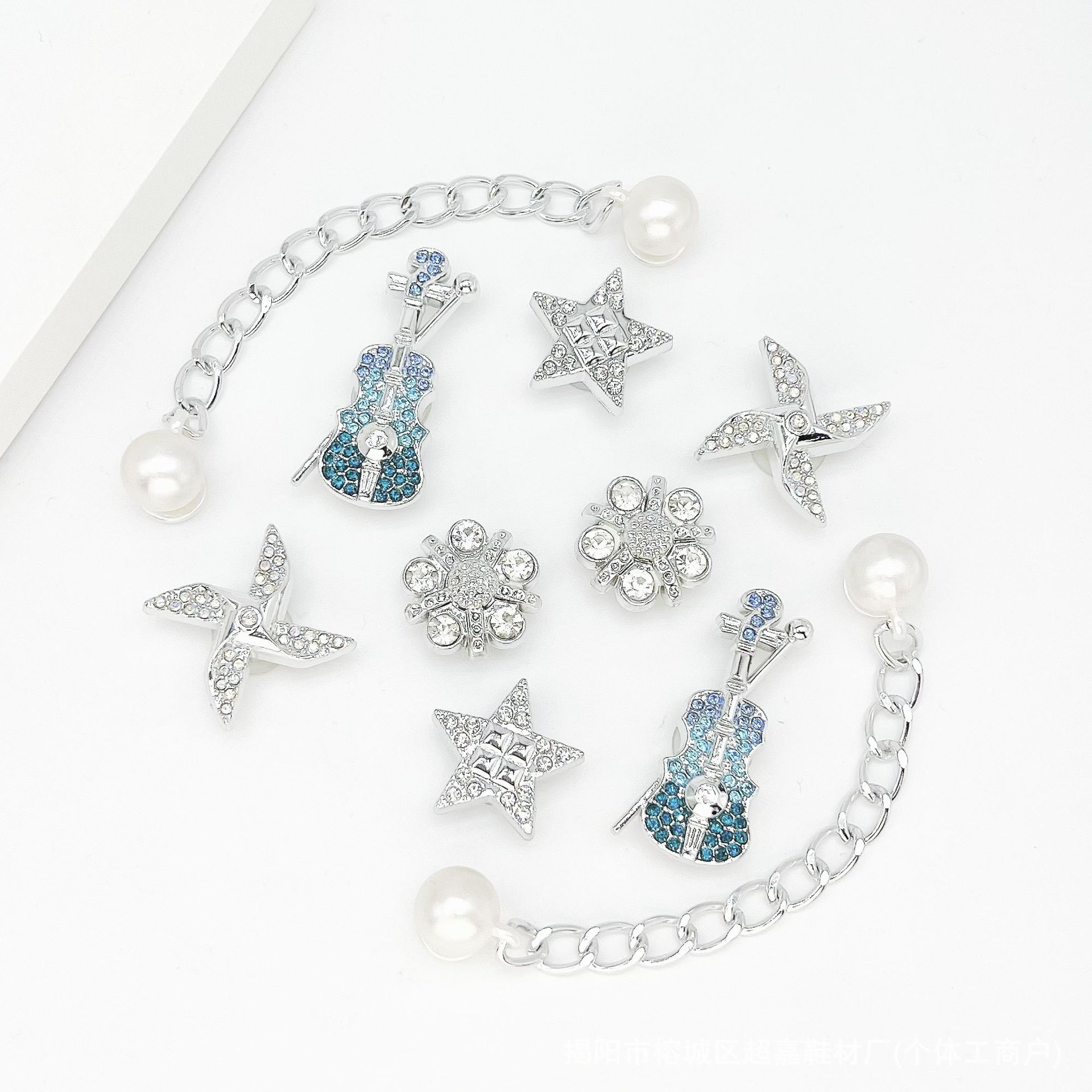 CJ-167 Molino de viento de violín azul